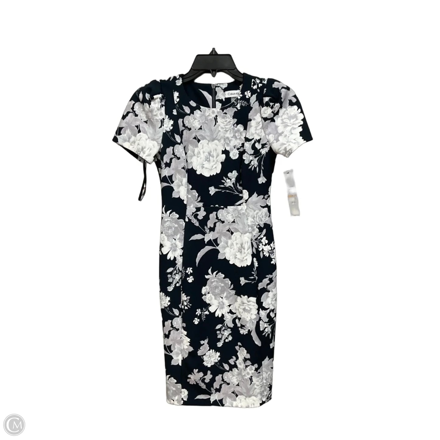 Dress Casual Short By Calvin Klein In Floral Print, Size: Xsp