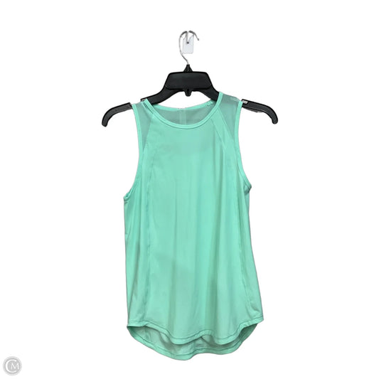 Athletic Tank Top By Lululemon In Teal, Size: Xs