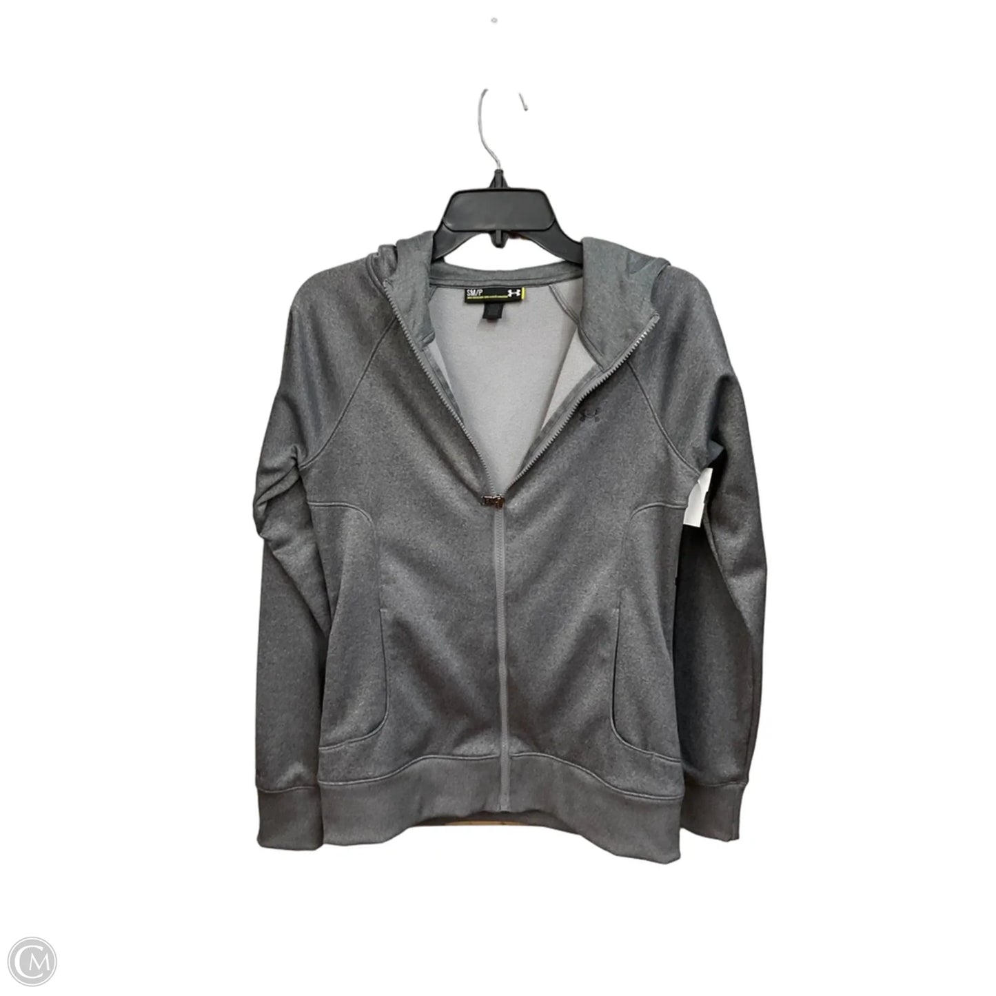 Athletic Jacket By Under Armour In Grey, Size: S