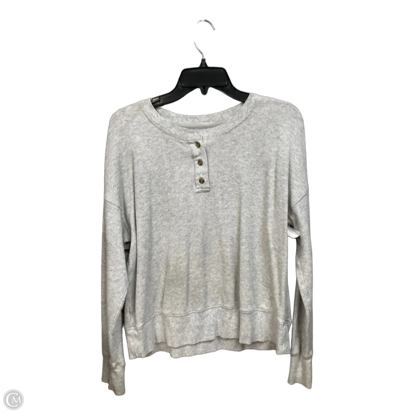 Top Long Sleeve Basic By Lou And Grey In Grey, Size: S
