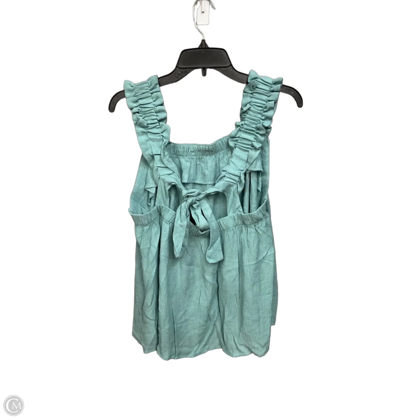 Top Sleeveless By Arula In Teal, Size: 1x