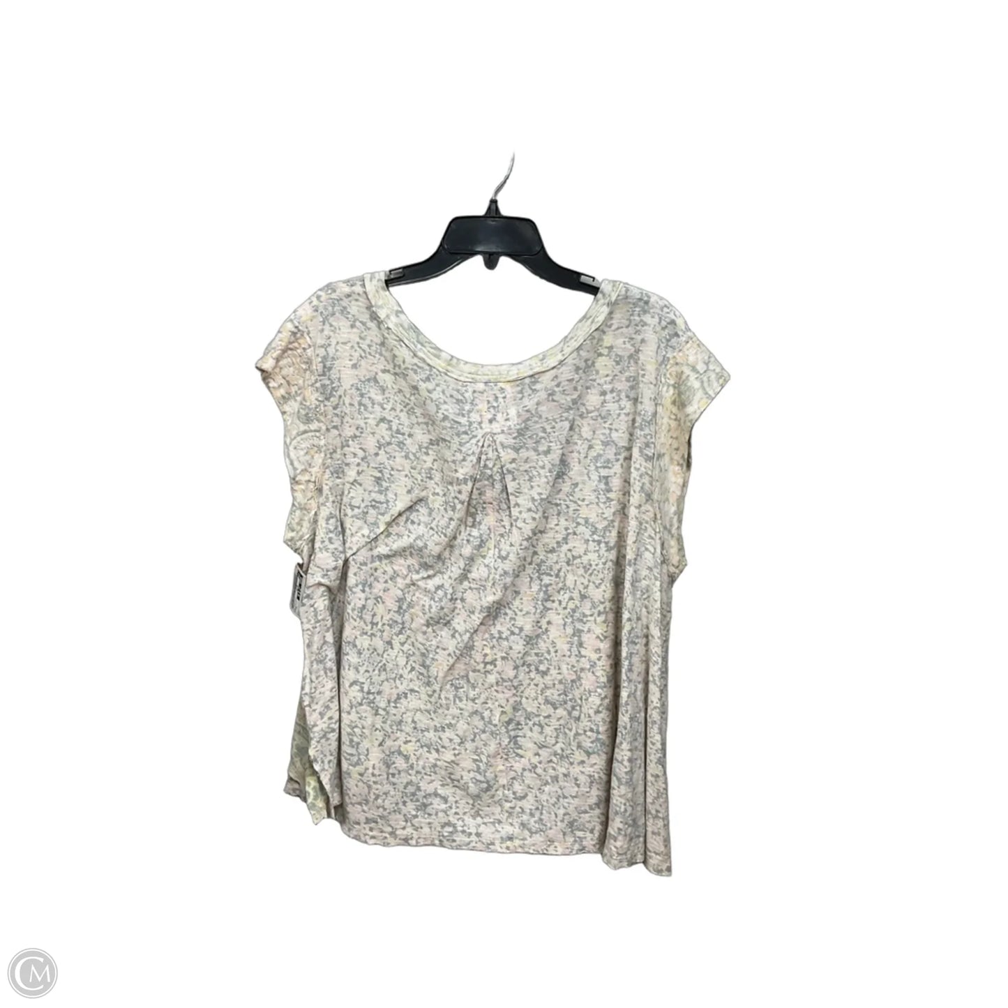 Top Short Sleeve By Free People In Floral Print, Size: M