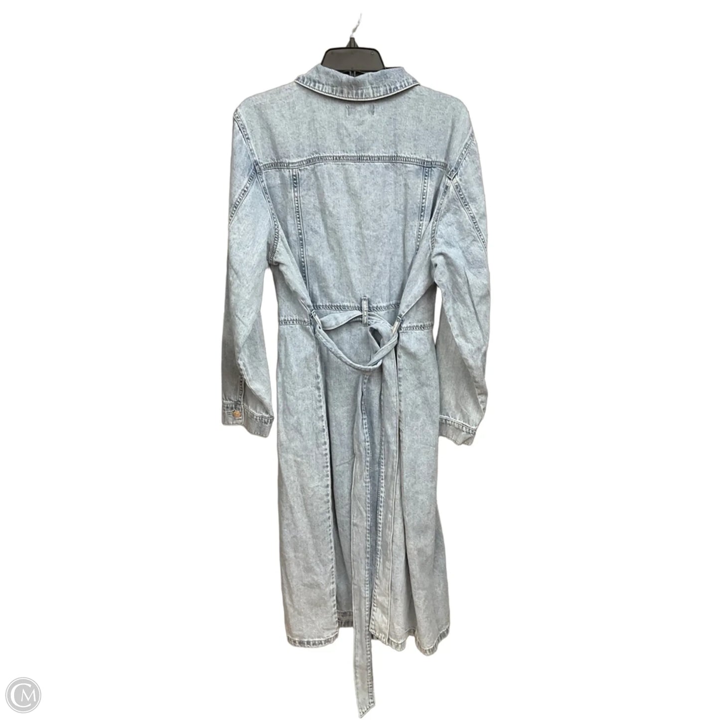Dress Casual Midi By Ava & Viv In Blue Denim, Size: Xxl