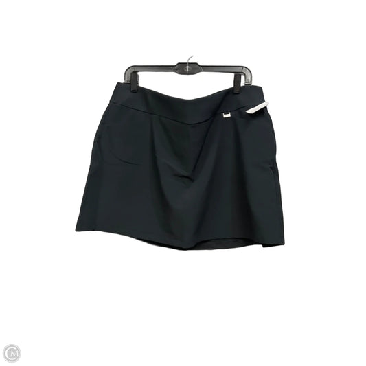 Athletic Skort By Greg Norman In Black, Size: Xl