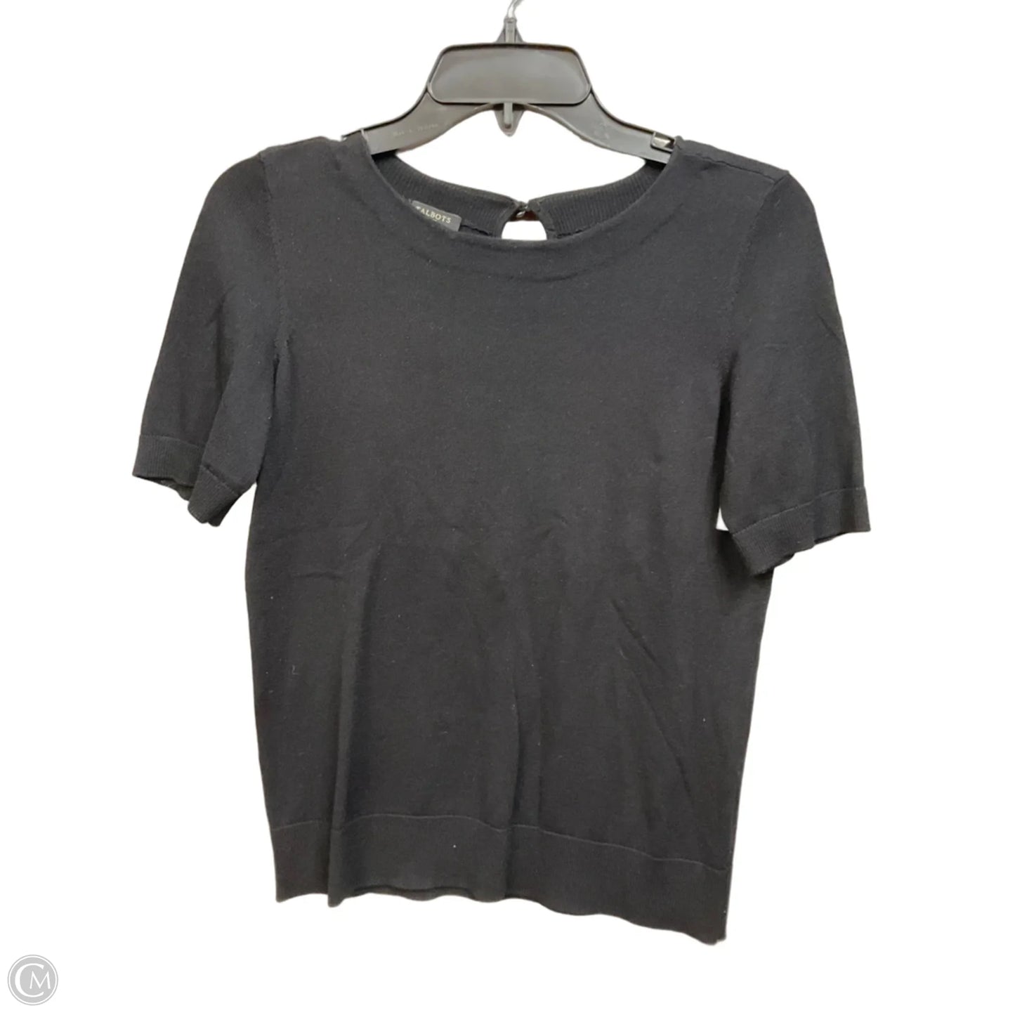 Top Short Sleeve By Talbots In Black, Size: Xsp