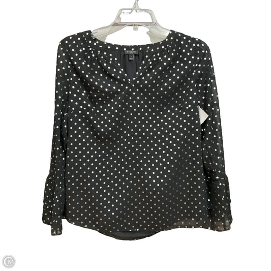 Blouse Long Sleeve By Talbots In Black, Size: Xsp