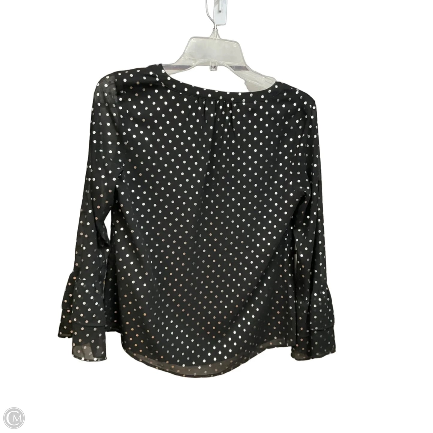 Blouse Long Sleeve By Talbots In Black, Size: Xsp