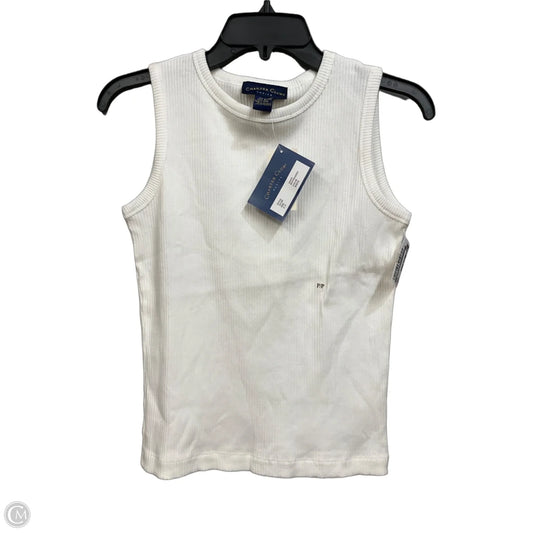 Tank Top By Charter Club In White, Size: Xsp