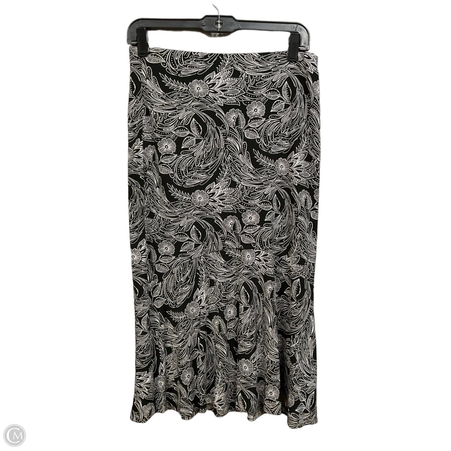 Skirt Maxi By Ann Taylor In Black & White, Size: 4