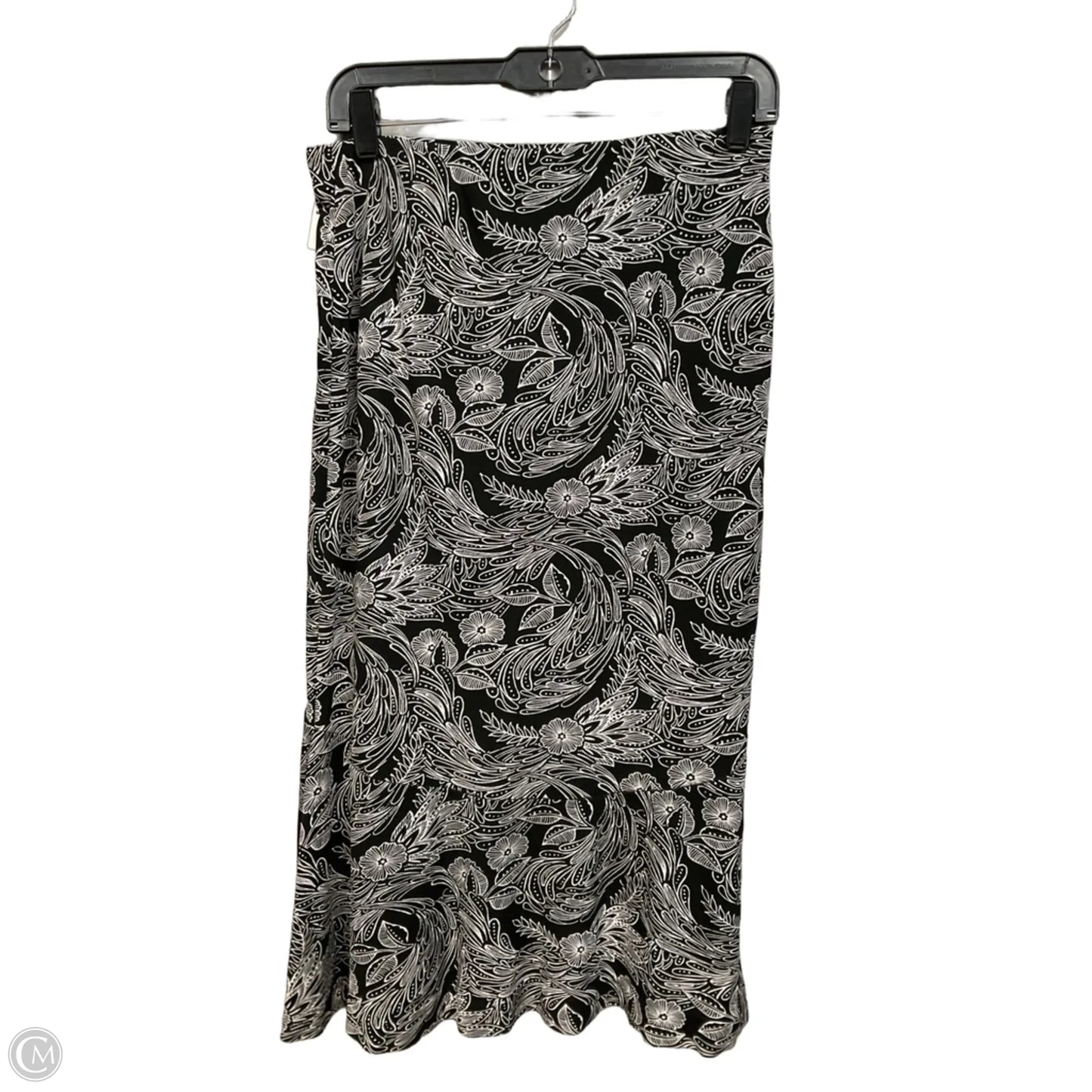 Skirt Maxi By Ann Taylor In Black & White, Size: 4