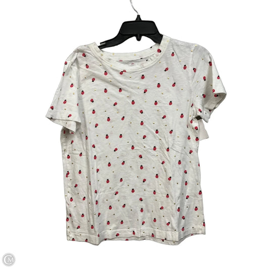 Top Short Sleeve Basic By Loft In White, Size: M