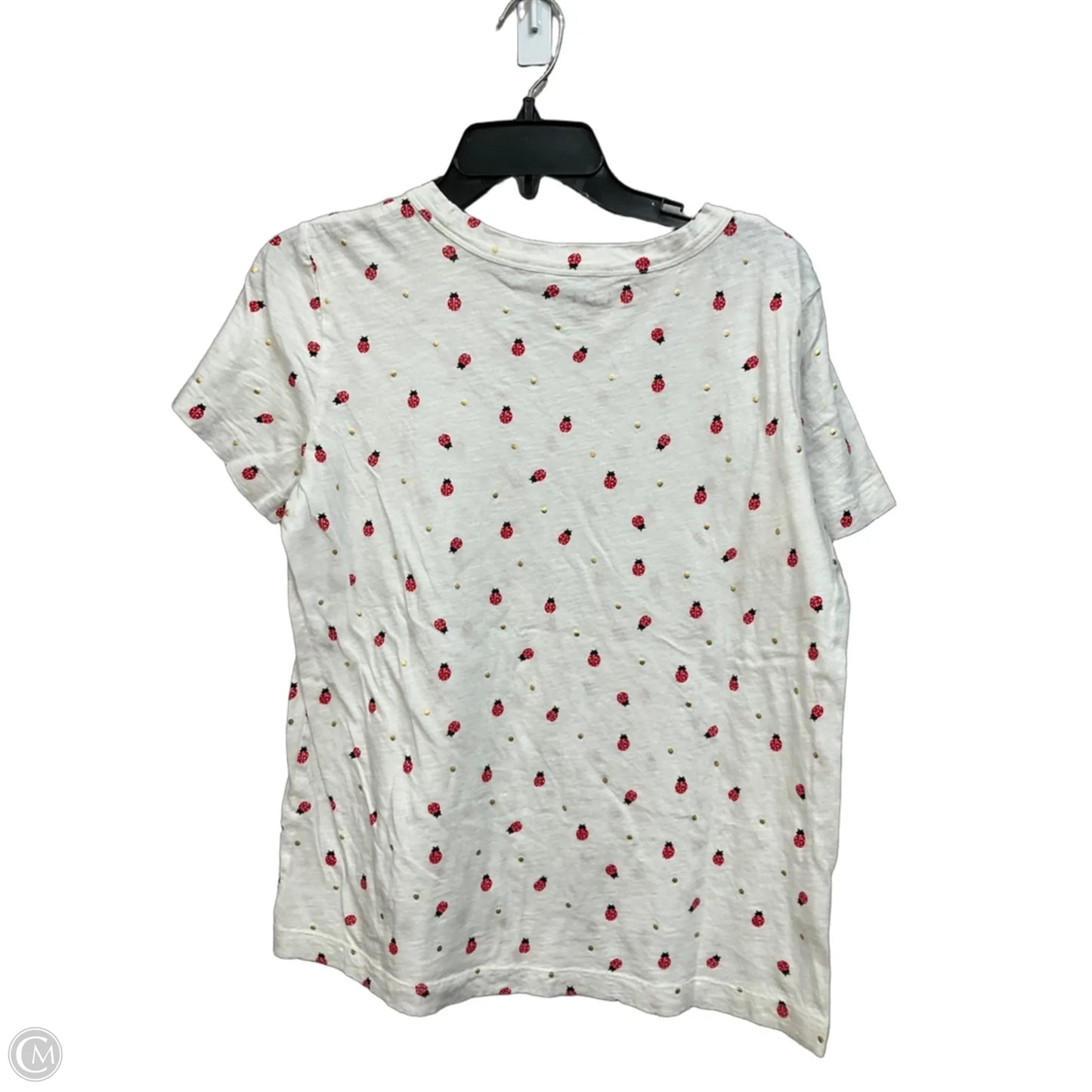 Top Short Sleeve Basic By Loft In White, Size: M