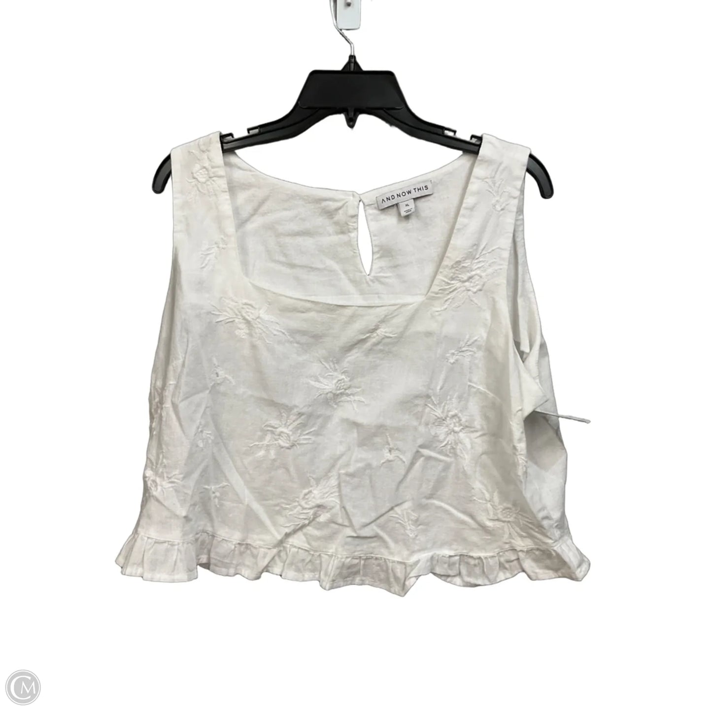 Top Sleeveless By And Now This In White, Size: Xl