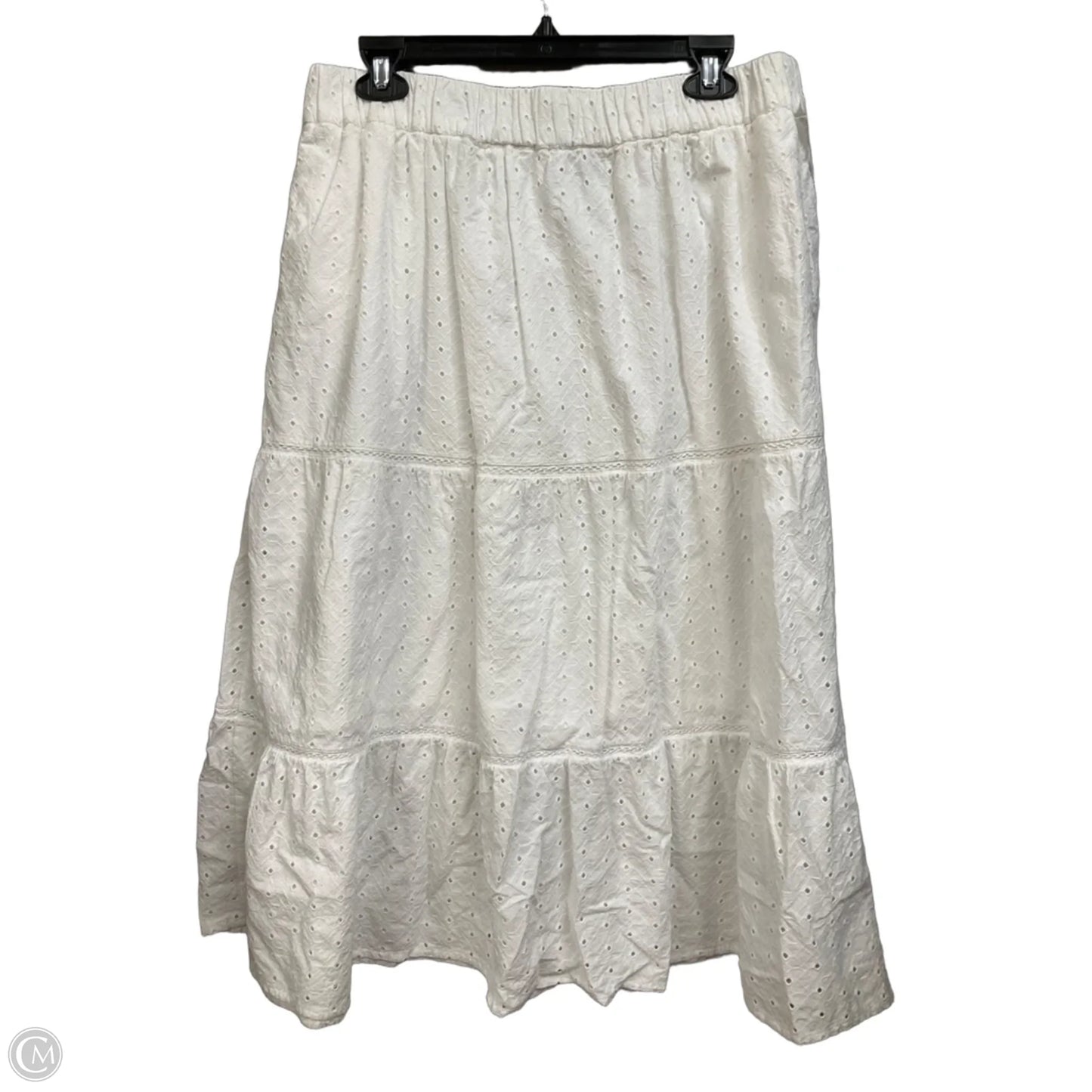 Skirt Maxi By Style And Company In White, Size: L