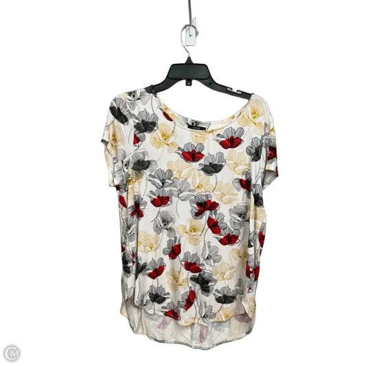Top Short Sleeve By Alfani In Floral Print, Size: Xl