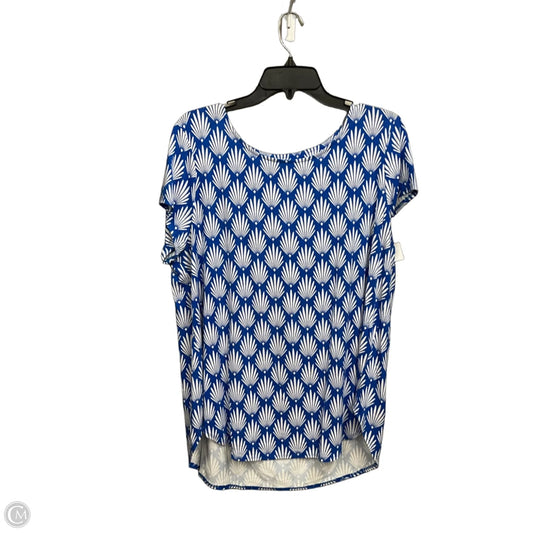Top Short Sleeve By Alfani In Blue, Size: Xl