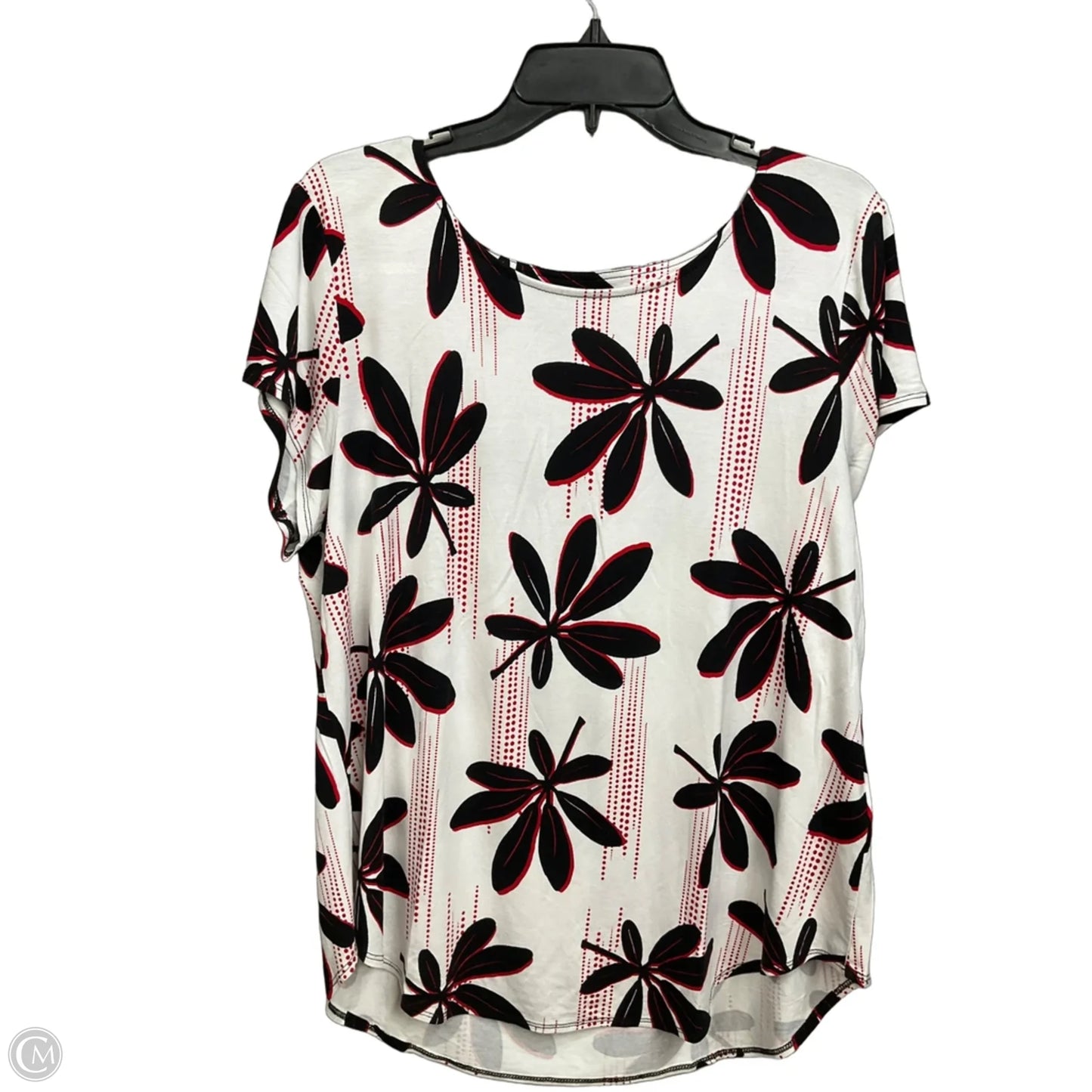 Top Short Sleeve By Alfani In Floral Print, Size: Xl