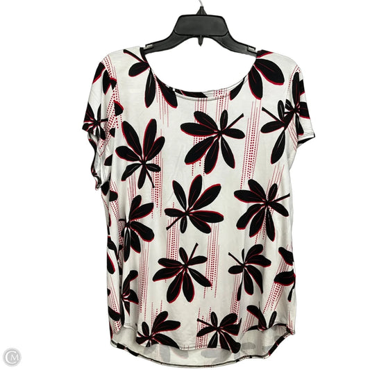 Top Short Sleeve By Alfani In Floral Print, Size: Xl