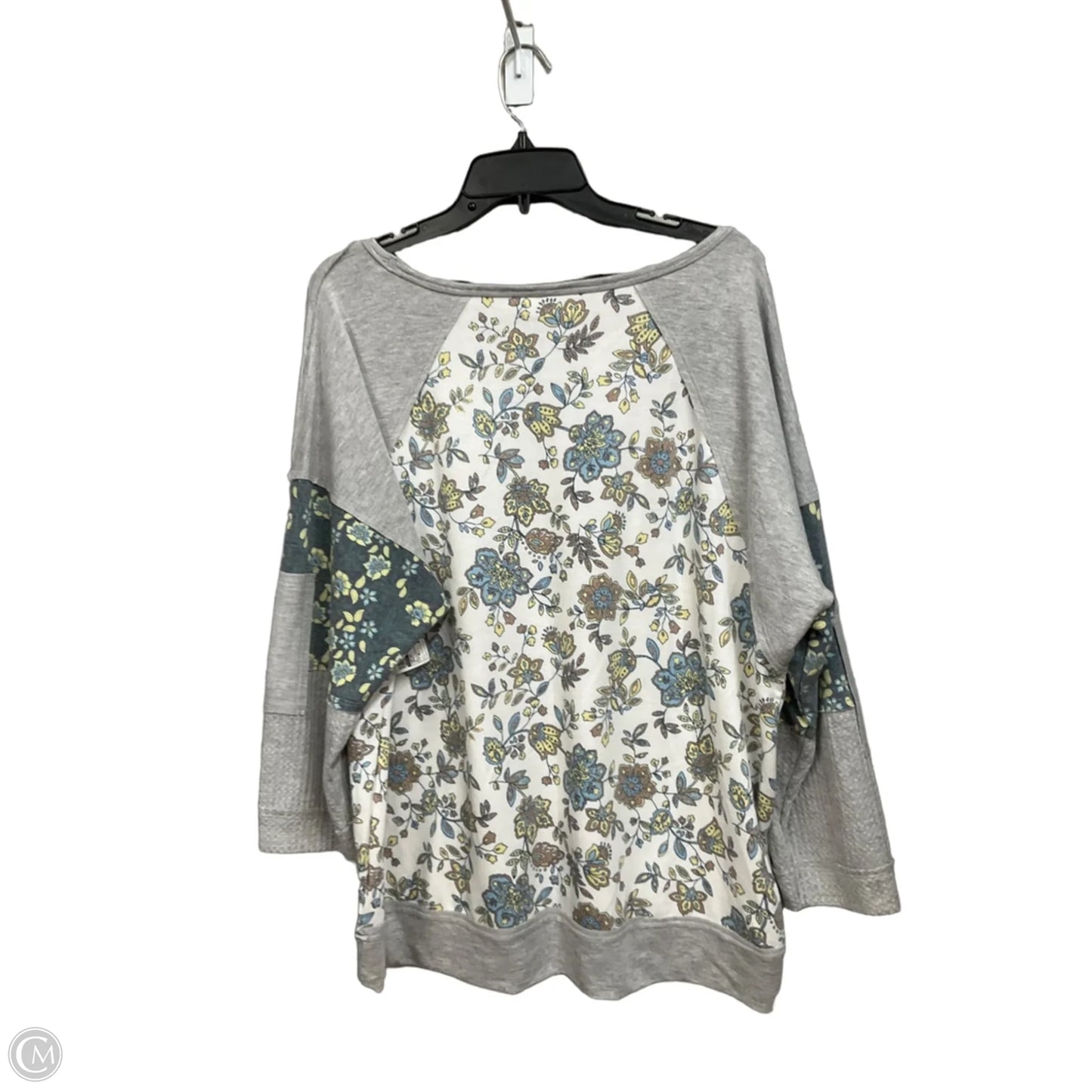 Top Long Sleeve By Cato In Grey, Size: Xl