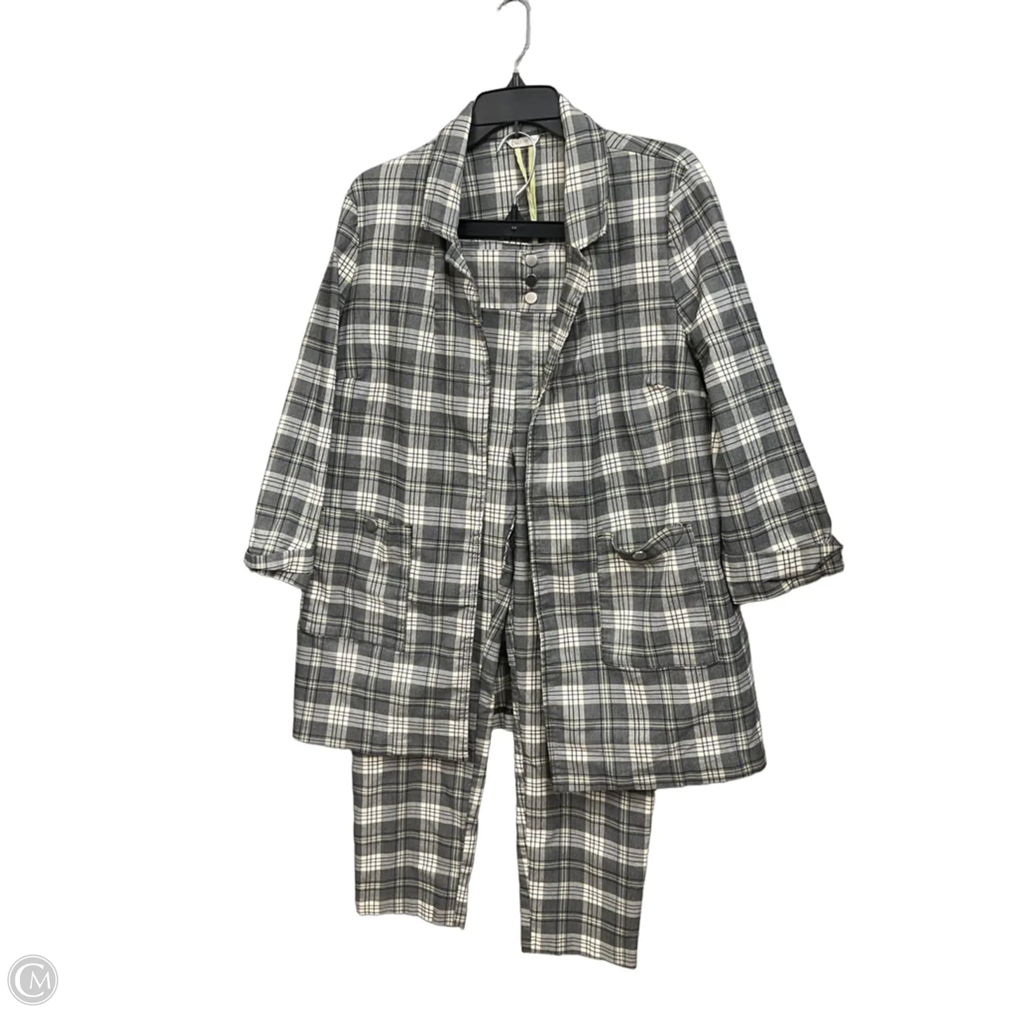 Pants Set 2pc By Cato In Grey, Size: Xl