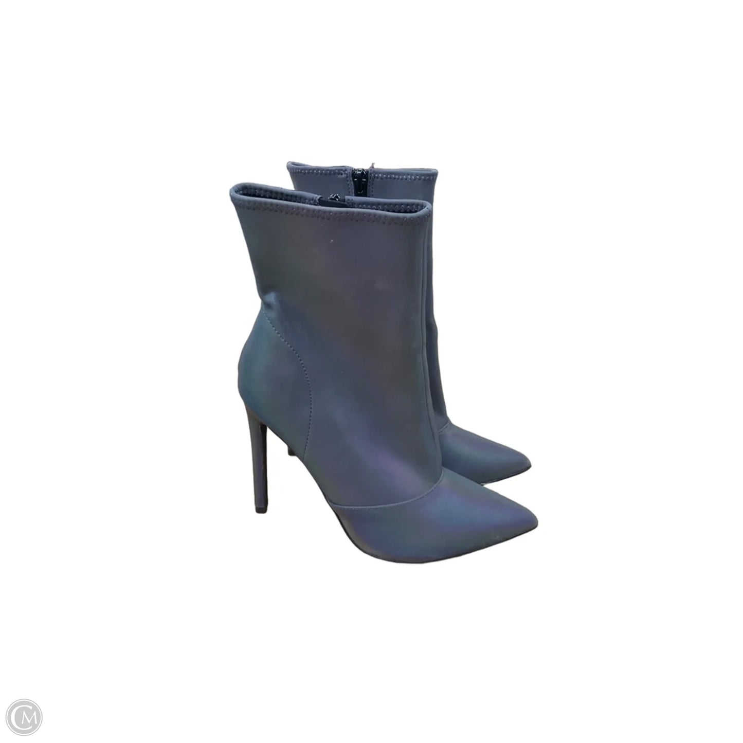 Boots Ankle Heels By Steve Madden In Grey, Size: 7.5