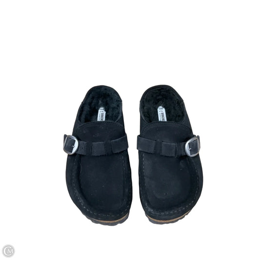 Sandals Flats By Birkenstock In Black, Size: 7