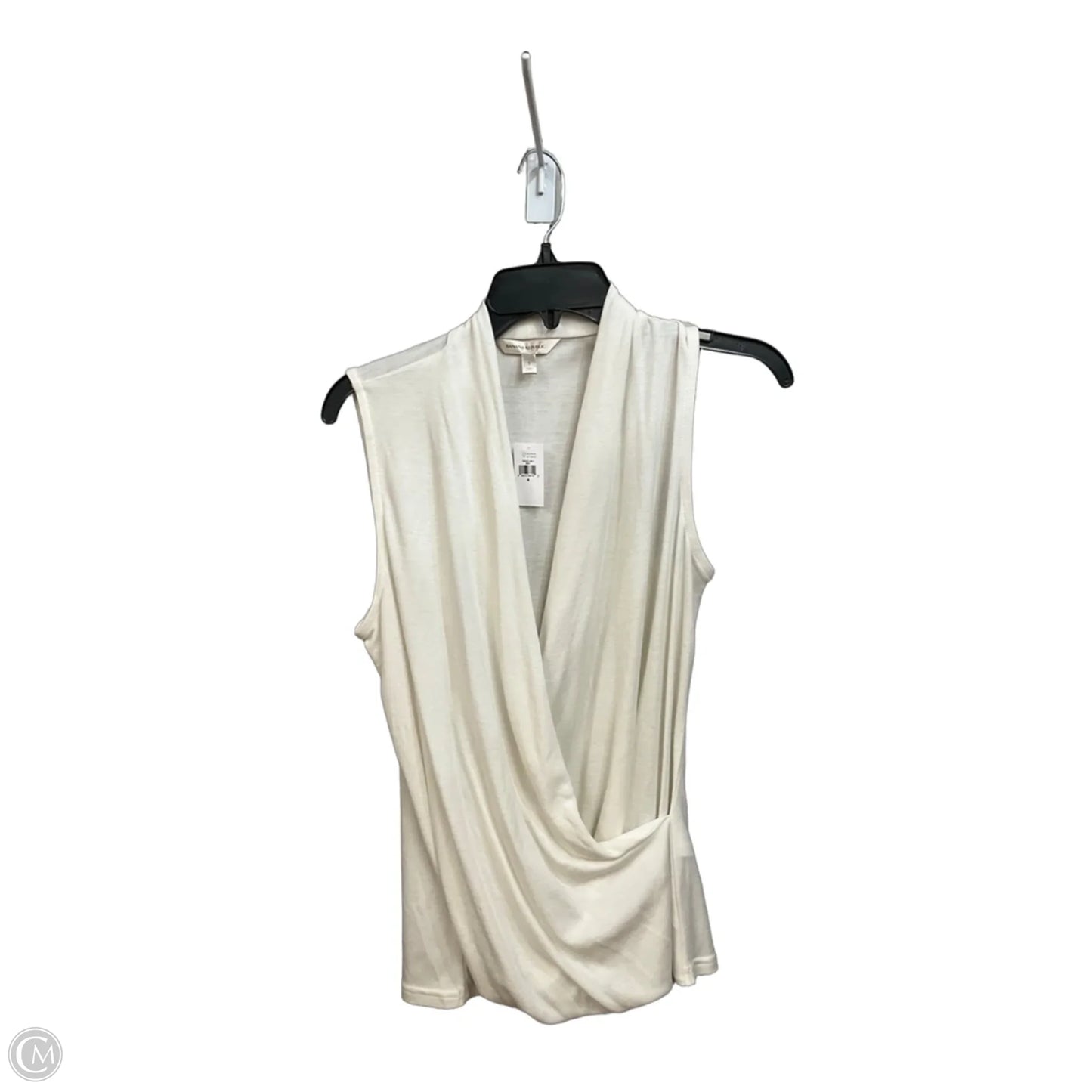 Top Sleeveless By Banana Republic In White, Size: S