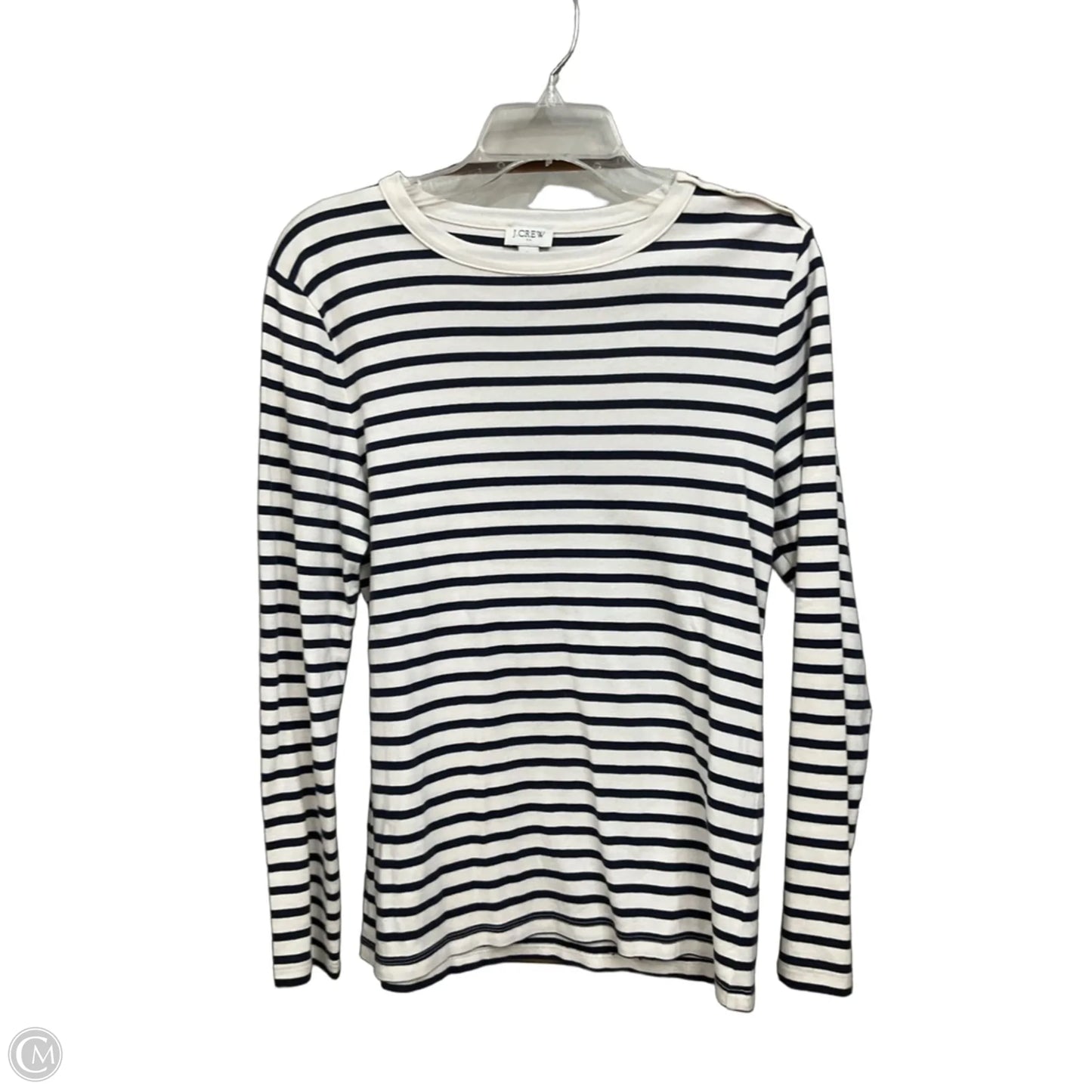 Top Long Sleeve By J. Crew In Striped Pattern, Size: L