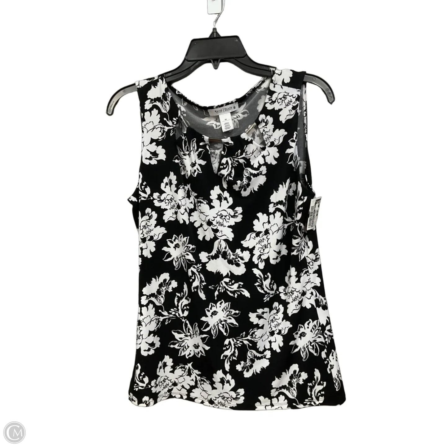 Blouse Sleeveless By White House Black Market In Black & White, Size: M