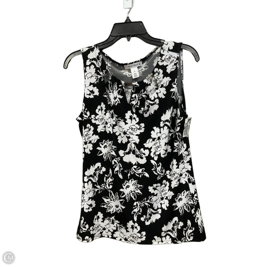 Blouse Sleeveless By White House Black Market In Black & White, Size: M
