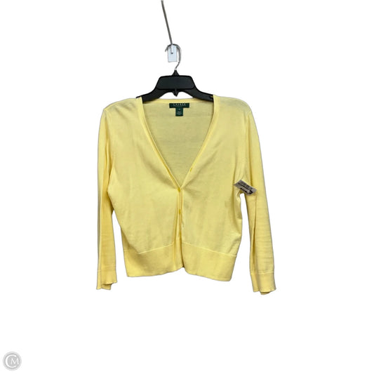 Cardigan By Lauren By Ralph Lauren In Yellow, Size: M