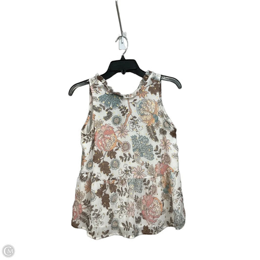 Top Sleeveless By Loft In Multi-colored, Size: Xsp