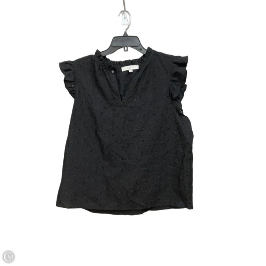 Top Sleeveless By Loft In Black, Size: Xl
