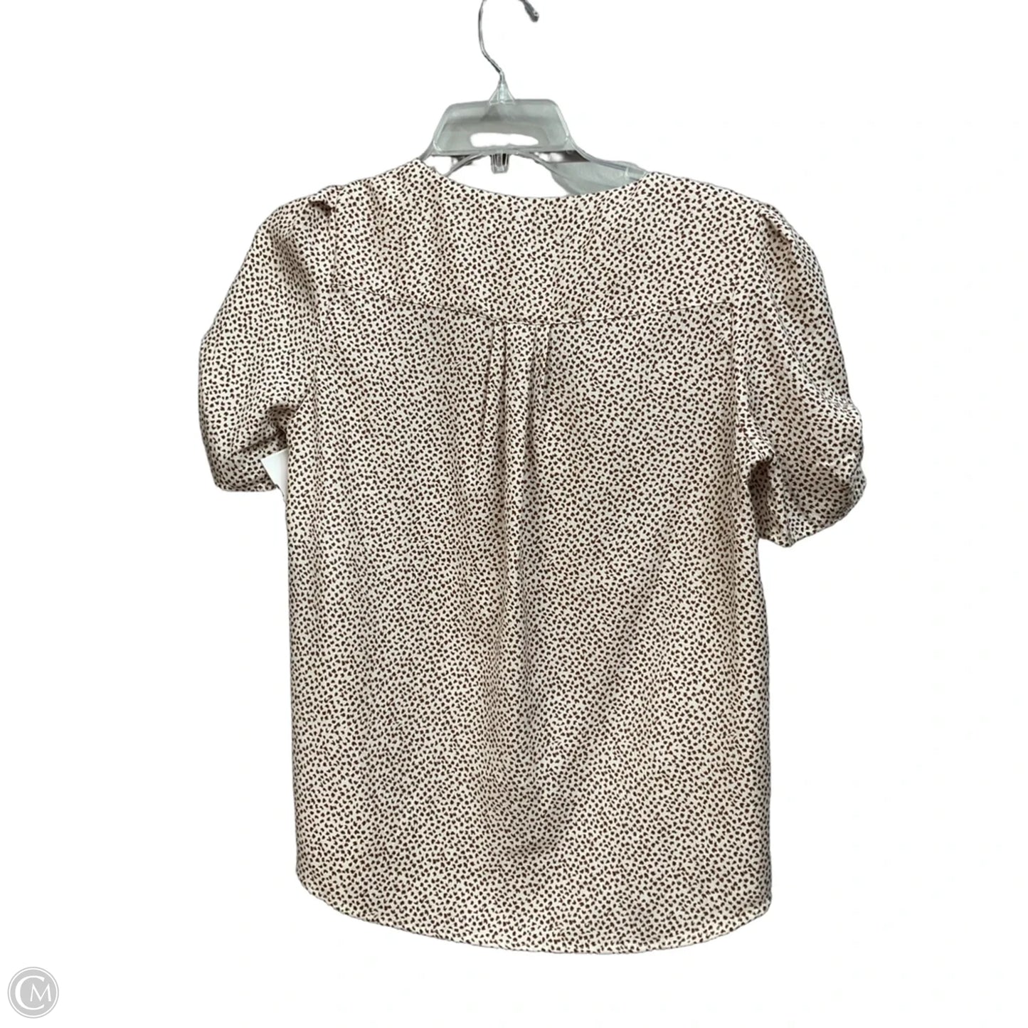 Top Short Sleeve By Maison Damelie In Animal Print, Size: Xs