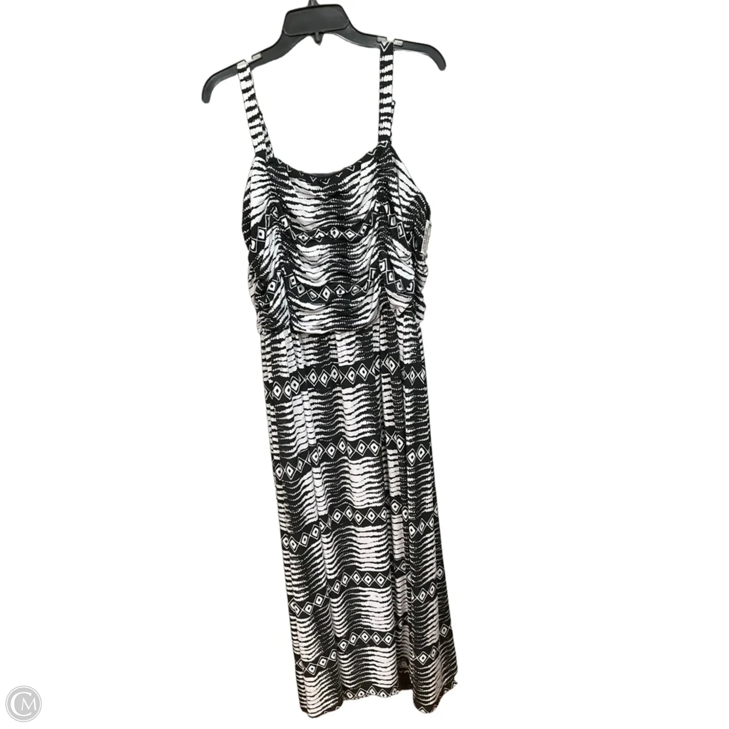 Dress Casual Maxi By Lane Bryant In Black & White, Size: 3x
