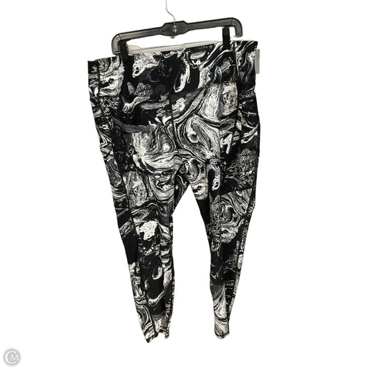 Athletic Leggings By Torrid In Black & White, Size: 3x