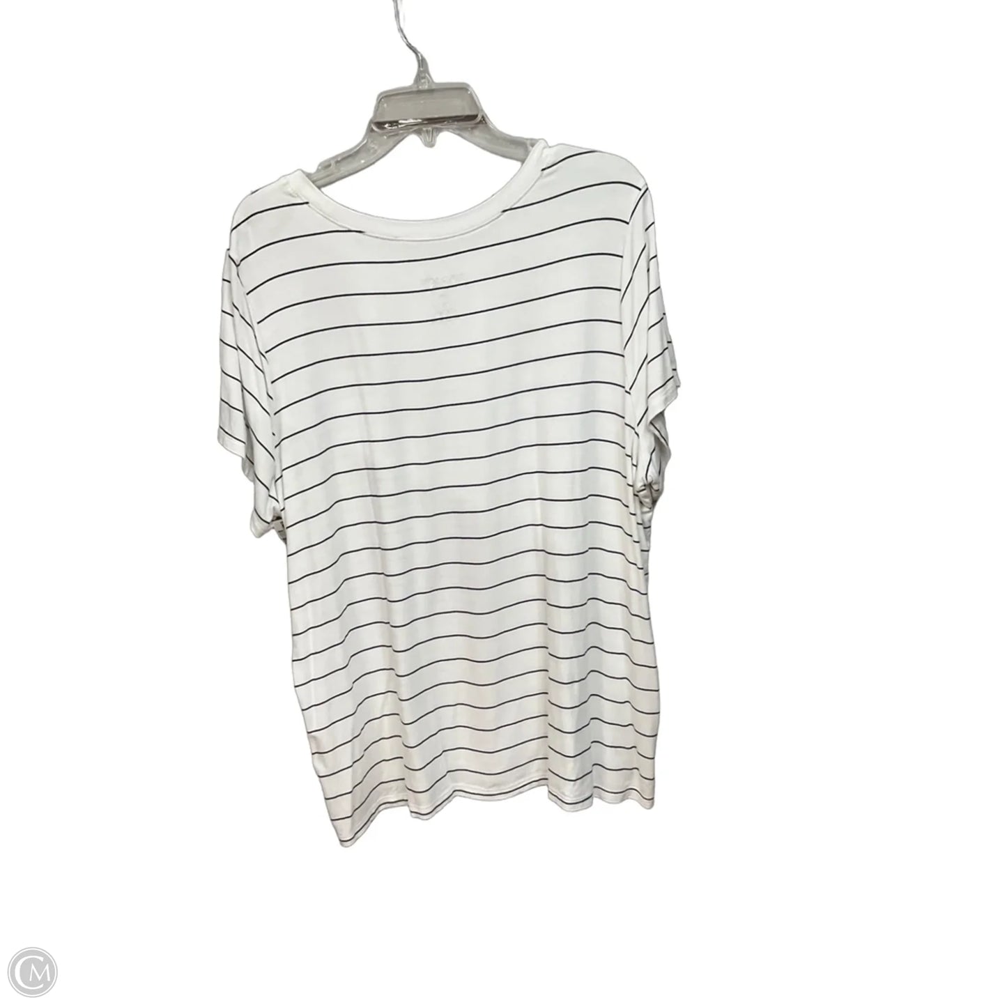 Top Short Sleeve Basic By Torrid In Striped Pattern, Size: 3x