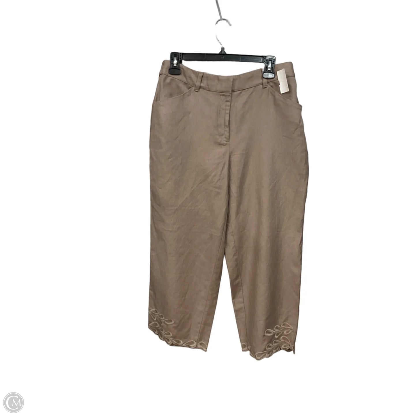 Pants Linen By Chicos In Brown, Size: 6