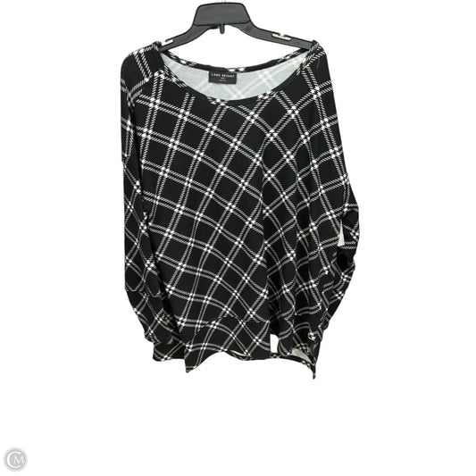 Top Long Sleeve By Lane Bryant In Black & White, Size: 2x