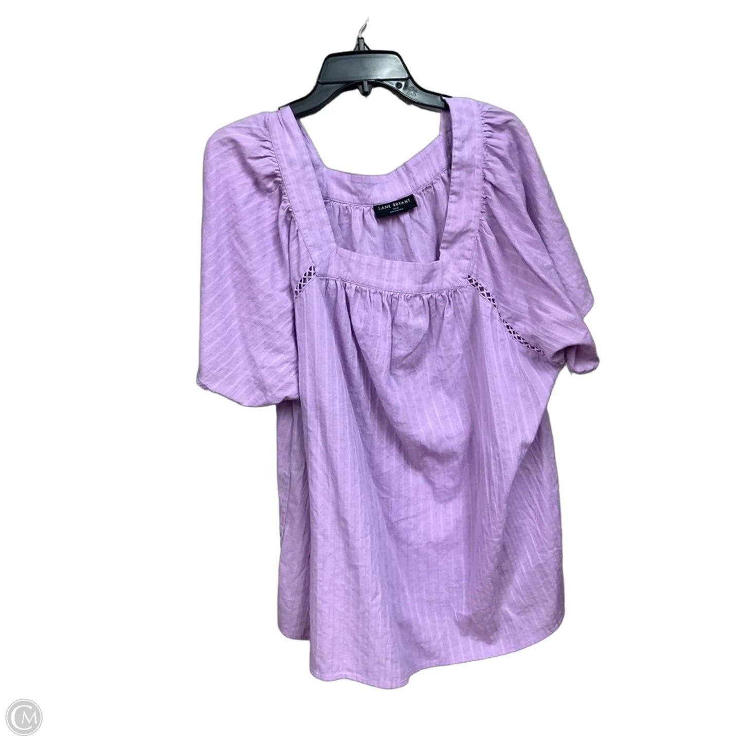 Top Short Sleeve By Lane Bryant In Purple, Size: 4x