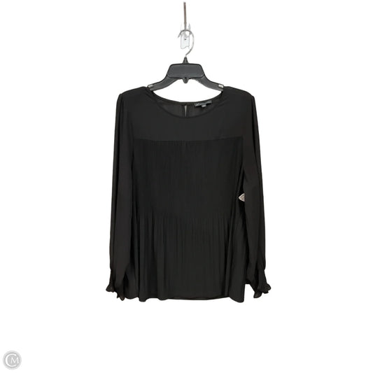Top Long Sleeve By Adrianna Papell In Black, Size: Xl