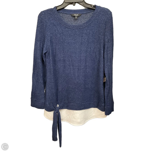 Top Long Sleeve By Simply Vera In Blue, Size: Xs