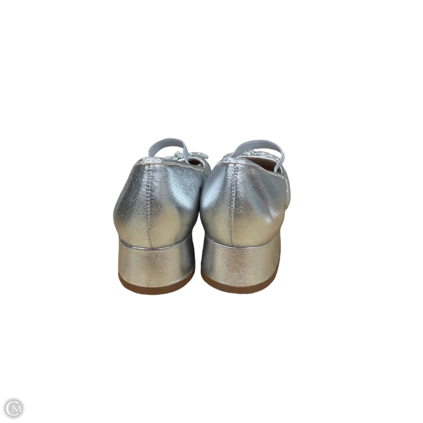 Shoes Heels Block By Maeve In Silver, Size: 6