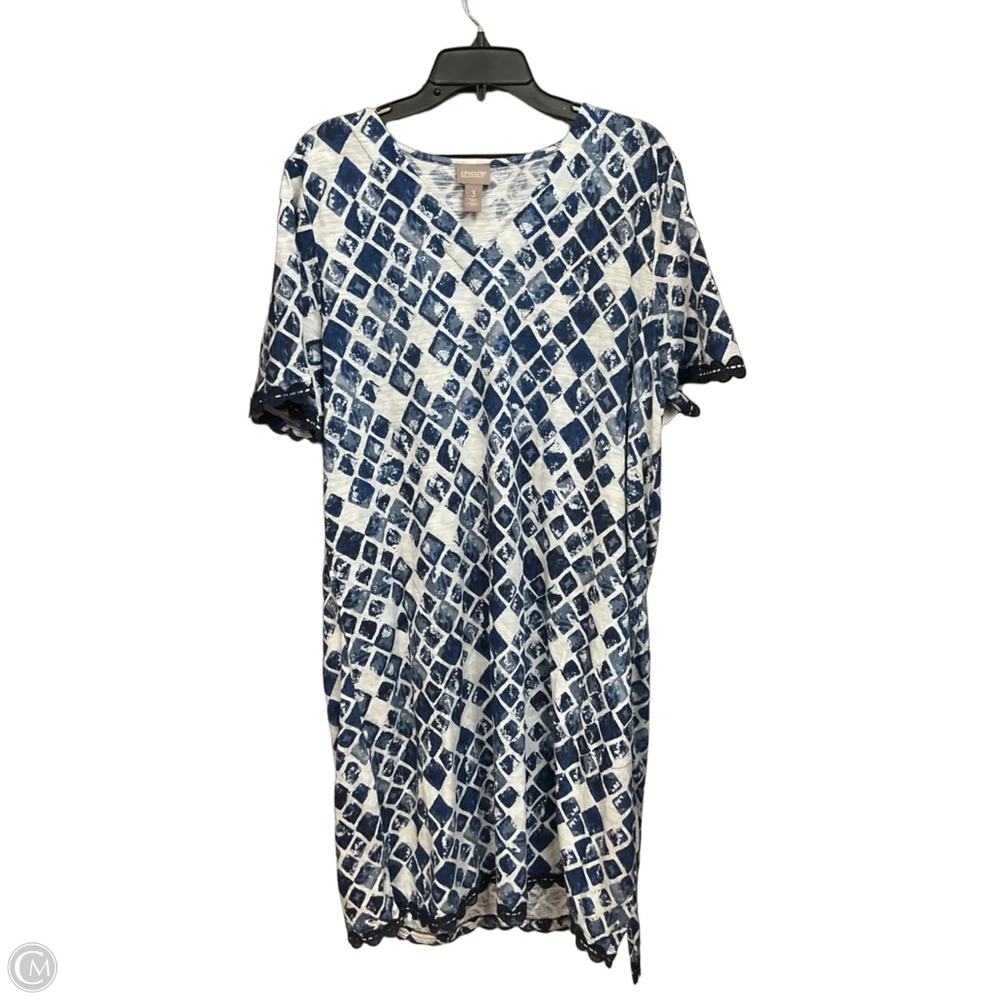 Dress Casual Short By Chicos In Blue, Size: Xl