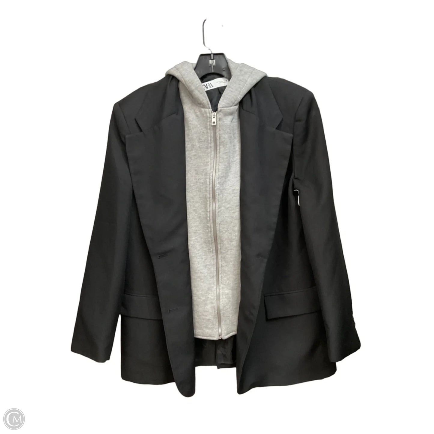 Coat Trench Coat By Zara In Black, Size: M