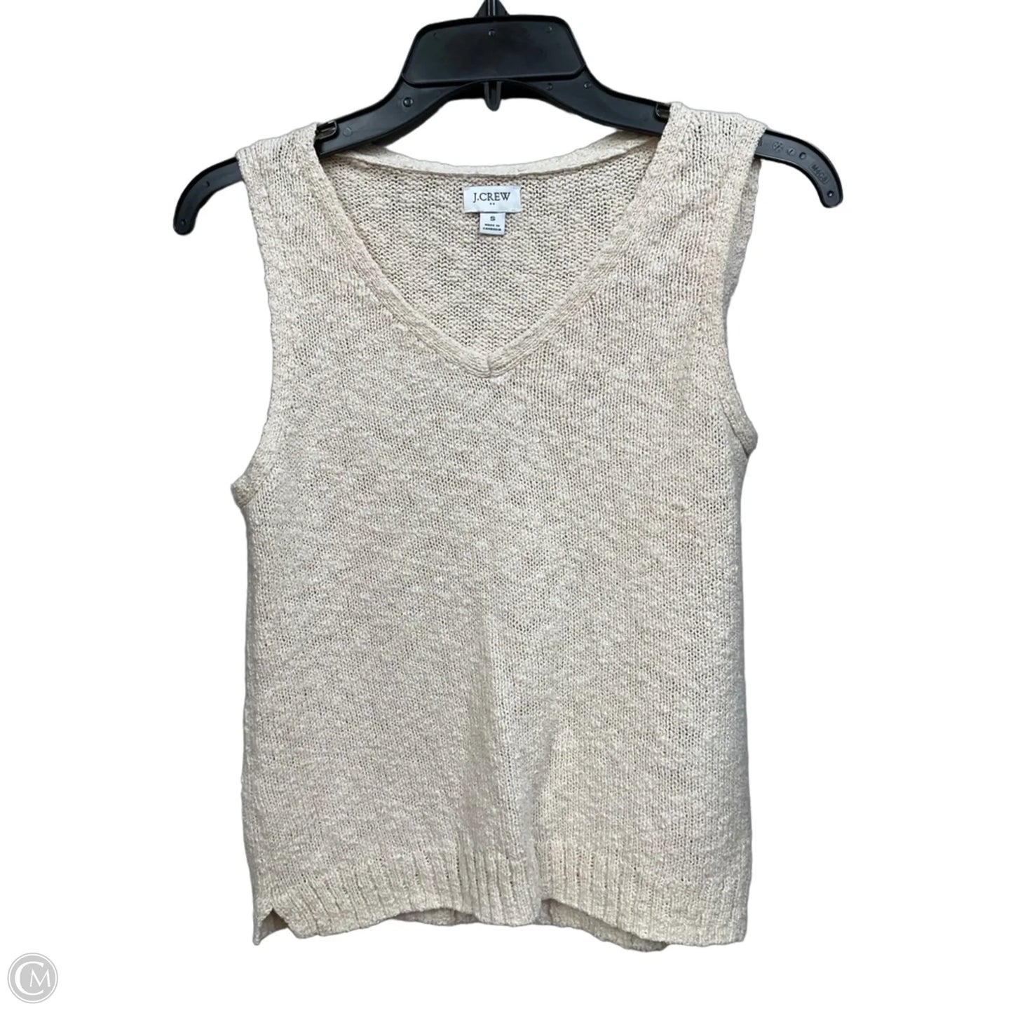 Top Sleeveless By J. Crew In Tan, Size: S