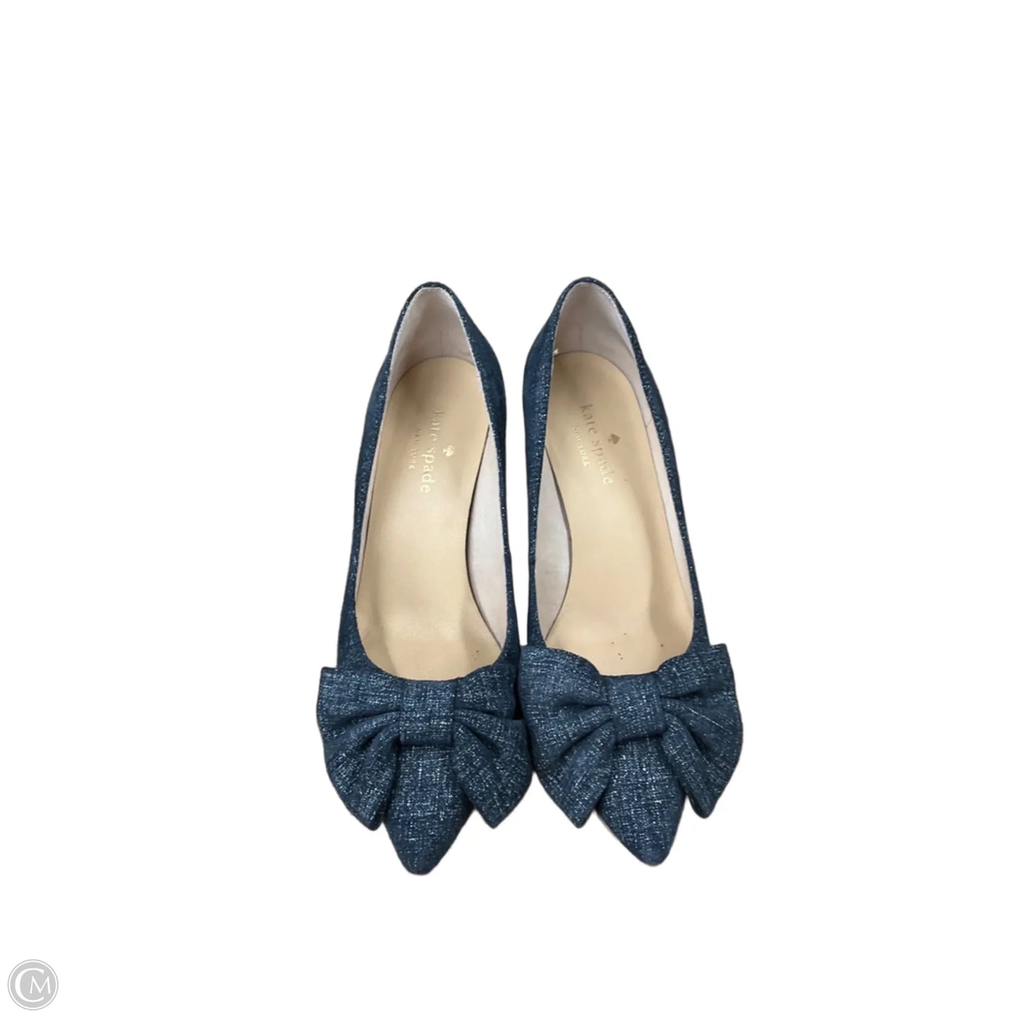 Shoes Designer By Kate Spade In Blue Denim, Size: 6