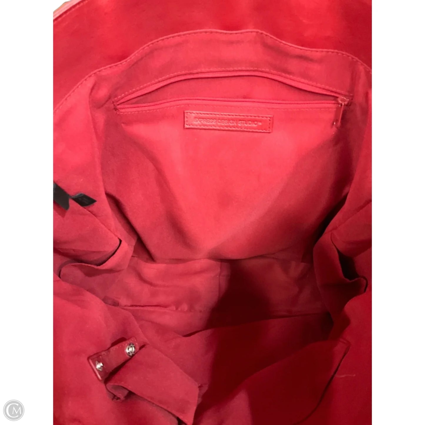 Handbag Leather By Express Design Studio, Size: Large