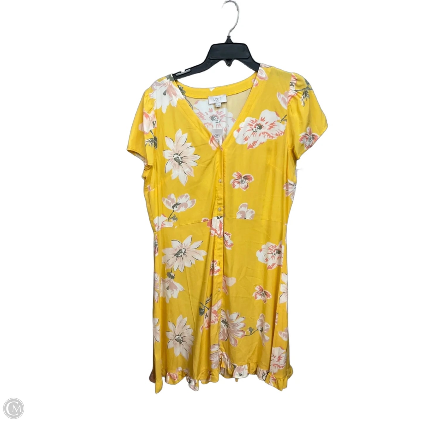 Dress Casual Short By Loft In Yellow, Size: L