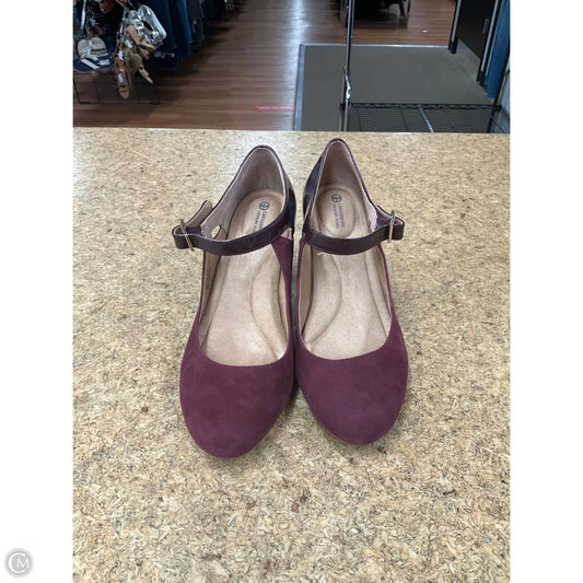 Shoes Heels Block By Giani Bernini In Maroon, Size: 8